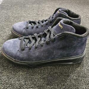 BLKSWN Men’s Navy Blue Suede High-Top Lace-Up Sneakers Size 8